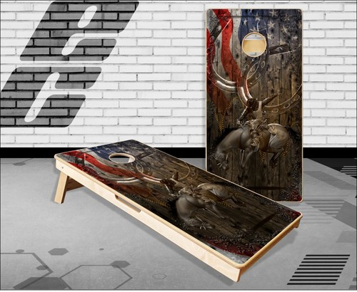 Ghost cowboy horse cornhole - ghost,